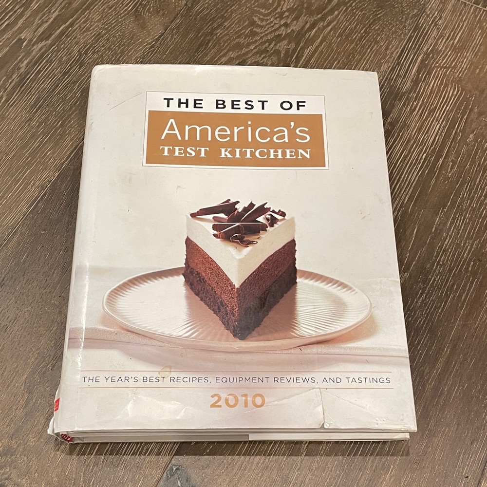 The Best Of America’s Test Kitchen 2010 Cookbook - Cream and Brown Cover